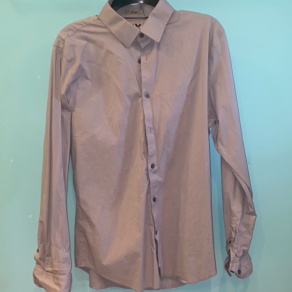 Men’s Express grey dress shirt